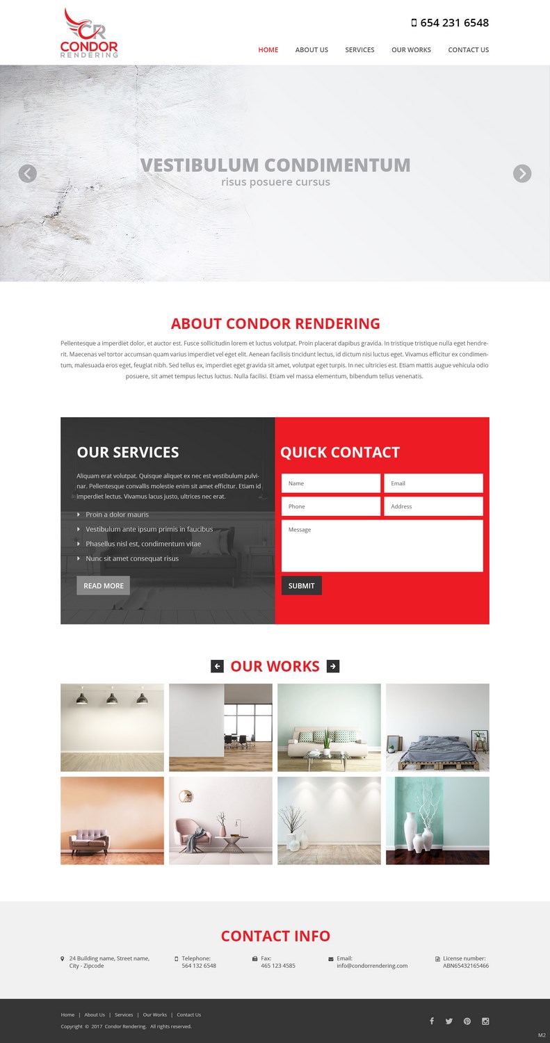Web Design by pb for Condor Rendering | Design #17282273