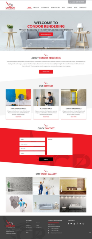 Web Design by pb for Condor Rendering | Design: #17282274