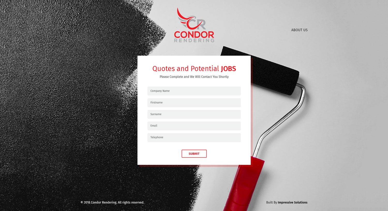Web Design par Impressive Solutions pour Condor Rendering | Design #17270345