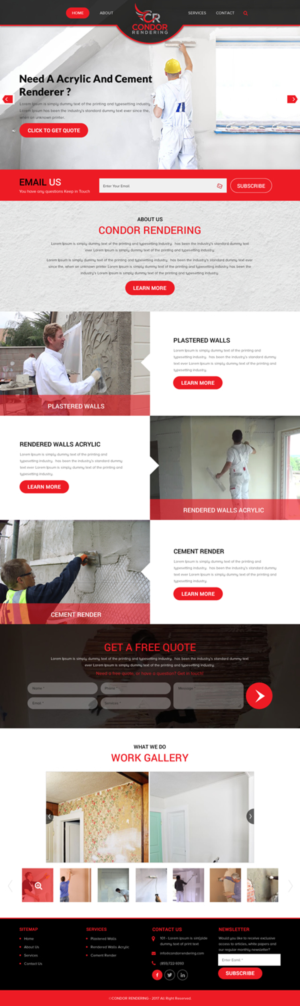 Web Design by rightway for Condor Rendering | Design: #17274191