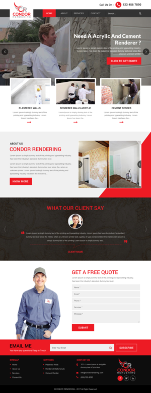 Web Design by rightway for Condor Rendering | Design: #17274192