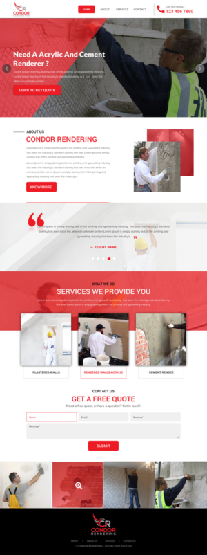 Web Design by rightway for Condor Rendering | Design: #17274193