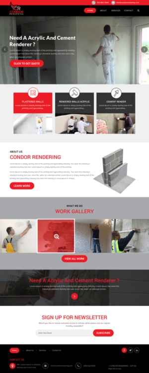 Web Design by rightway for Condor Rendering | Design: #17274194