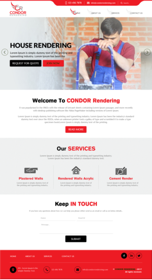 Web Design by rightway for Condor Rendering | Design: #17274207