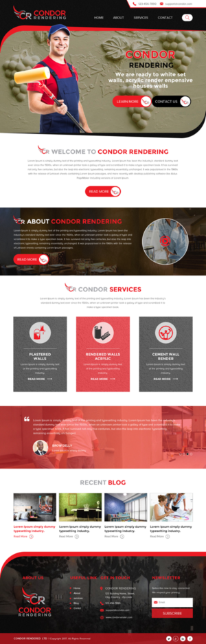 Web Design by rightway for Condor Rendering | Design: #17274227