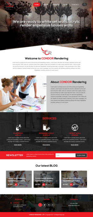 Web Design by rightway for Condor Rendering | Design: #17274228