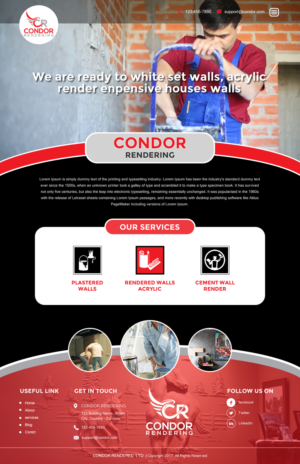 Web Design by rightway for Condor Rendering | Design: #17274229