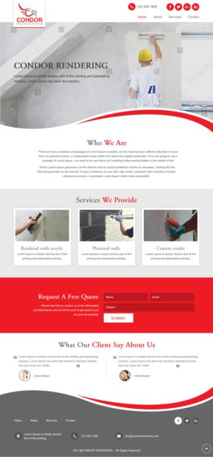 Web Design by rightway for Condor Rendering | Design: #17274236
