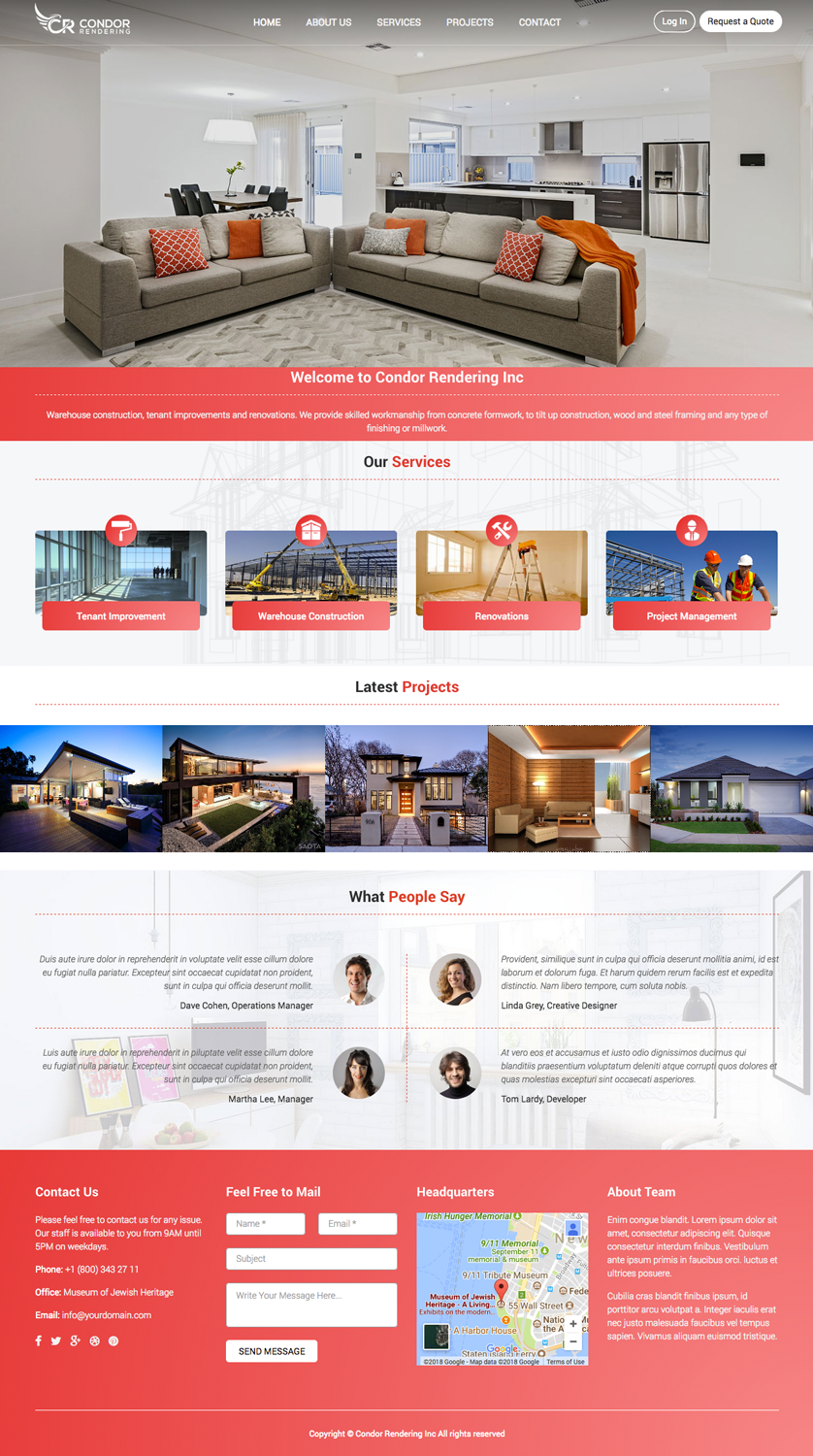 Web Design by cCopilot for Condor Rendering | Design #17296932