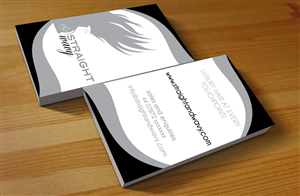 Straight & Wavy Hair Extensions needs a business card | Business Card Design by Hardcore Design
