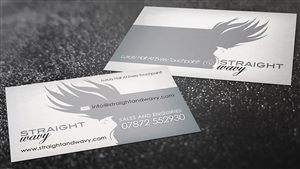 Straight & Wavy Hair Extensions needs a business card | Business Card Design by creationz2011
