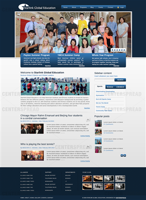 Wordpress Design by CENTERSPREAD