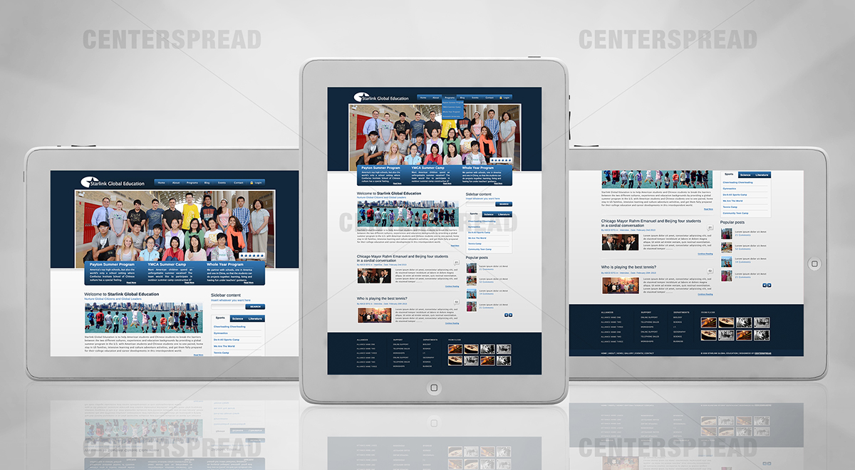 Design Wordpress par CENTERSPREAD pour Starlink Global Education | Design #2775061