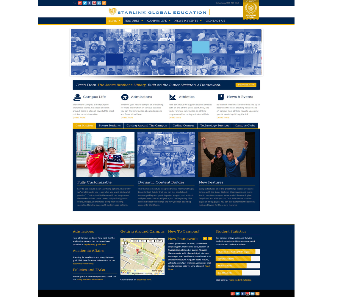Design Wordpress par MEDIAMAKS pour Starlink Global Education | Design #2712793