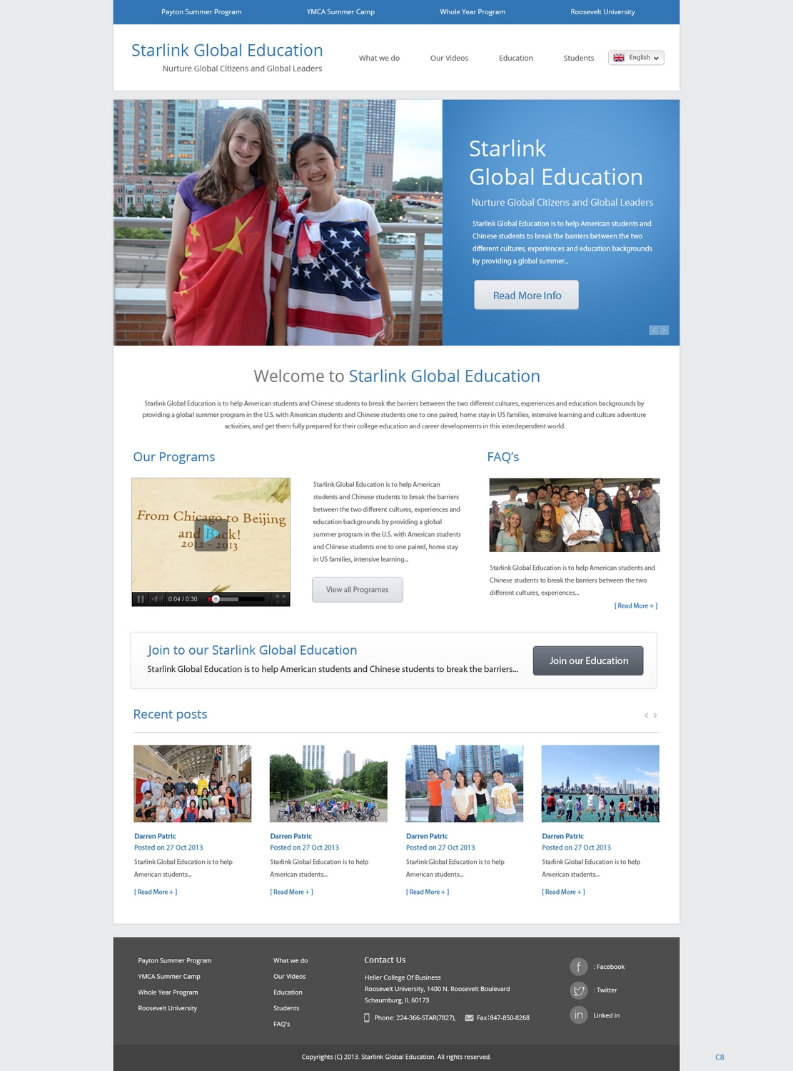 Diseño Wordpress por pb para Starlink Global Education | Diseño #2718945
