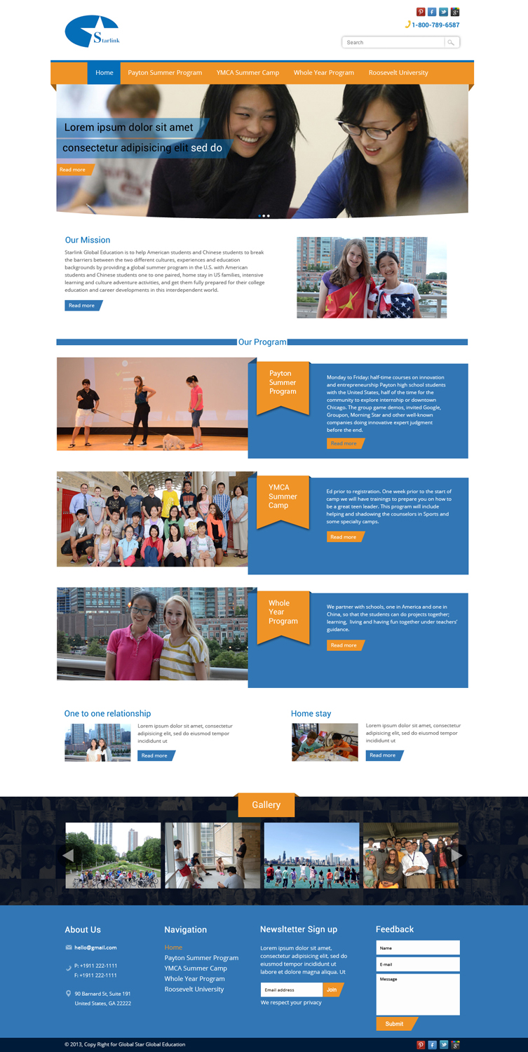 Design Wordpress par OM pour Starlink Global Education | Design #2752825