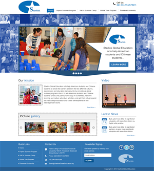 Design Wordpress par Sbss pour Starlink Global Education | Design : #2735833