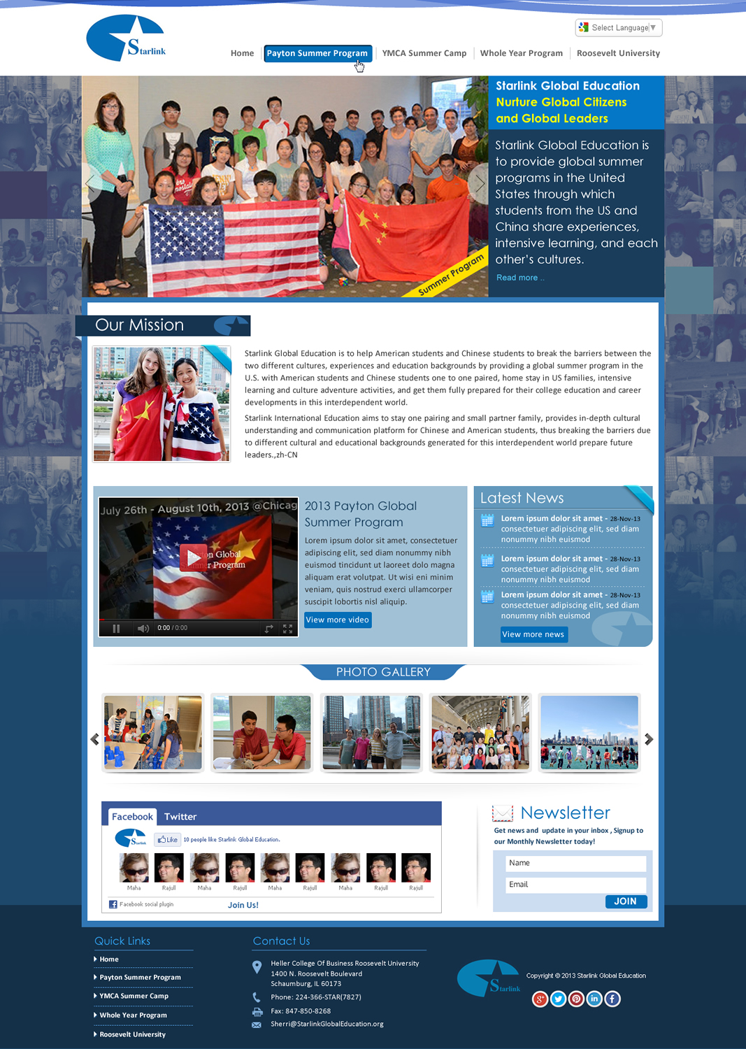 Design Wordpress par Sbss pour Starlink Global Education | Design #2735847