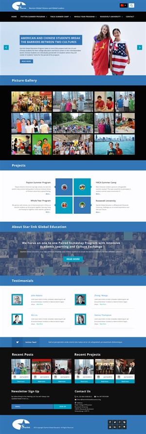 Diseño Wordpress por Da Miracle para Starlink Global Education | Diseño: #2899174