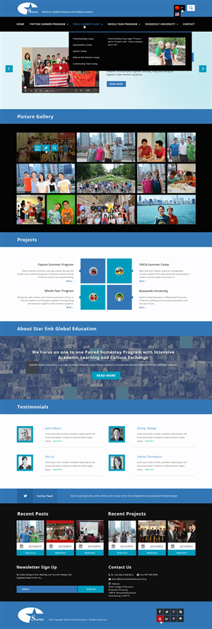 Wordpress Design by Da Miracle for Starlink Global Education | Design #2899196