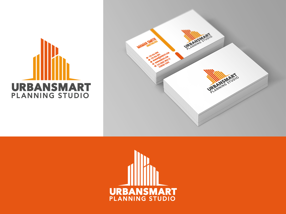 Logo Design by Slant Line Media for UrbanSmart Planning Studio | Design #17298360