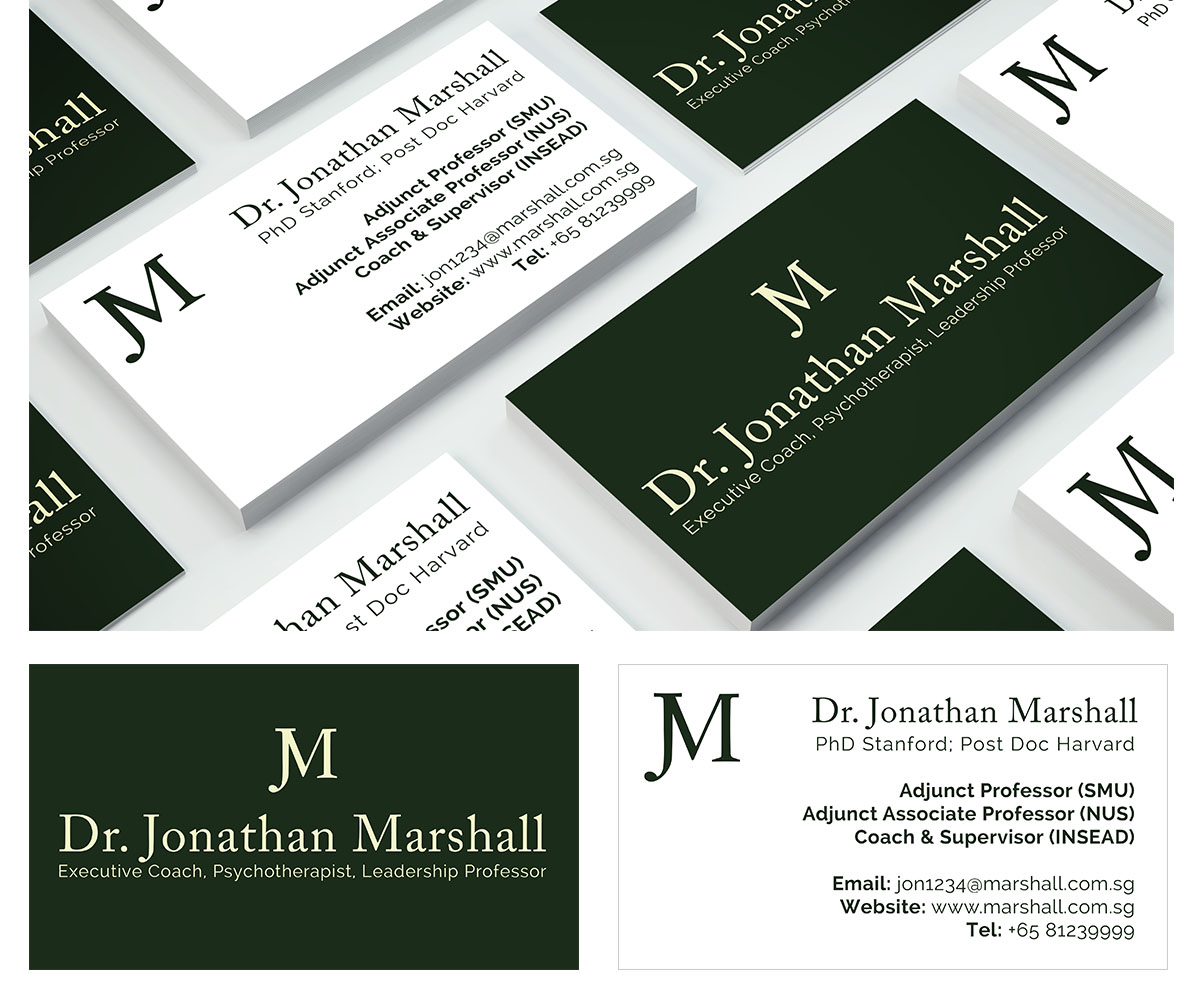 Design de Carte de Visite par Andrés Sebastián pour Marshall Consulting Pte. Ltd. | Design #17379256