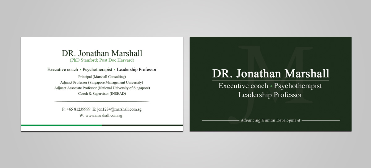 Design de Carte de Visite par Sandaruwan pour Marshall Consulting Pte. Ltd. | Design #17371303