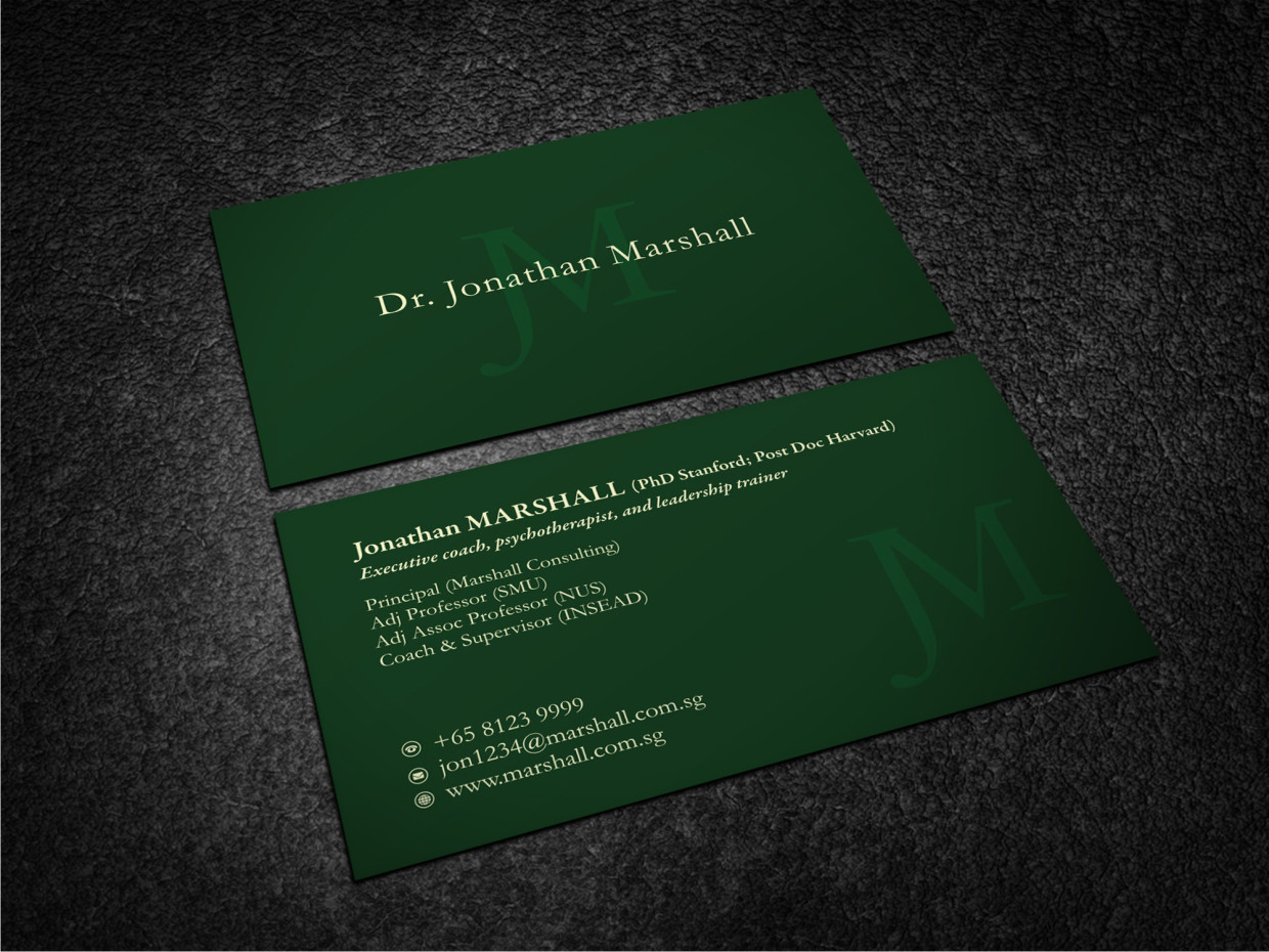 Business Card Design by Atvento Graphics for Marshall Consulting Pte. Ltd. | Design #17294761
