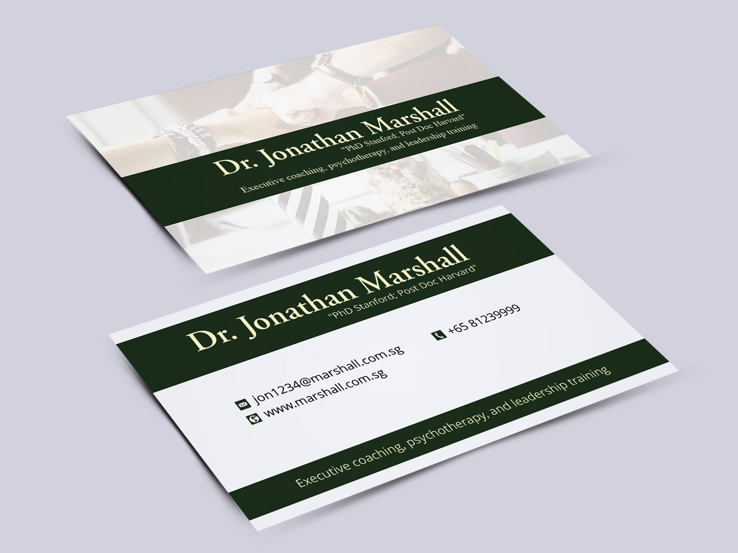 Diseño de Tarjeta de Presentación por Lanka Ama para Marshall Consulting Pte. Ltd. | Diseño #17288704