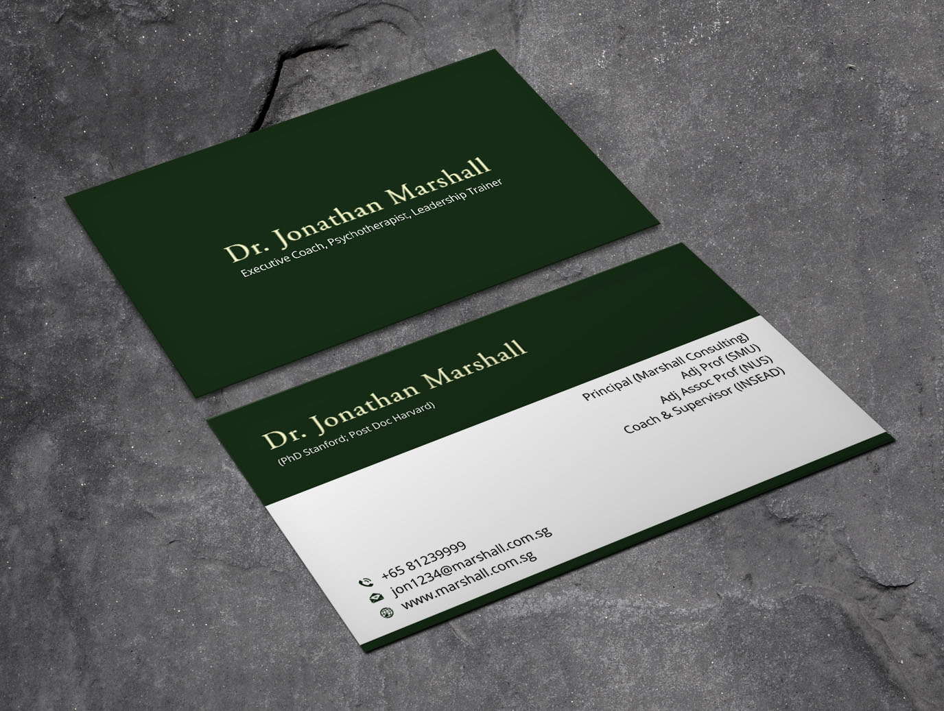 Business Card Design by Xpert for Marshall Consulting Pte. Ltd. | Design #17285716
