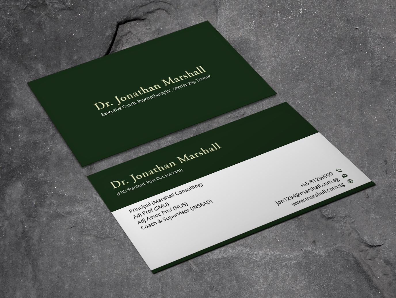 Business Card Design by Xpert for Marshall Consulting Pte. Ltd. | Design #17285720