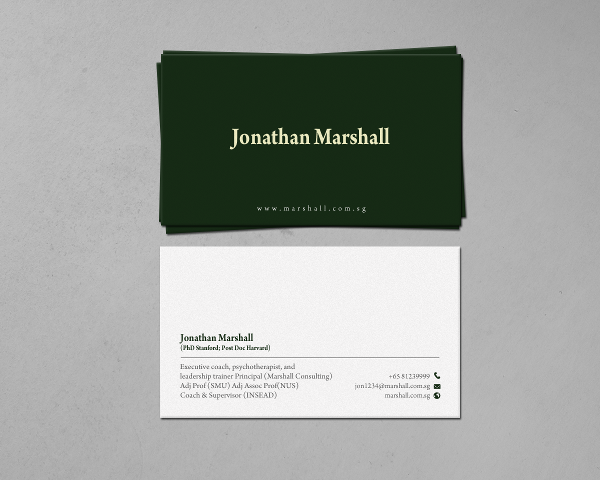 Business Card Design by chandrayaan.creative for Marshall Consulting Pte. Ltd. | Design #17315441