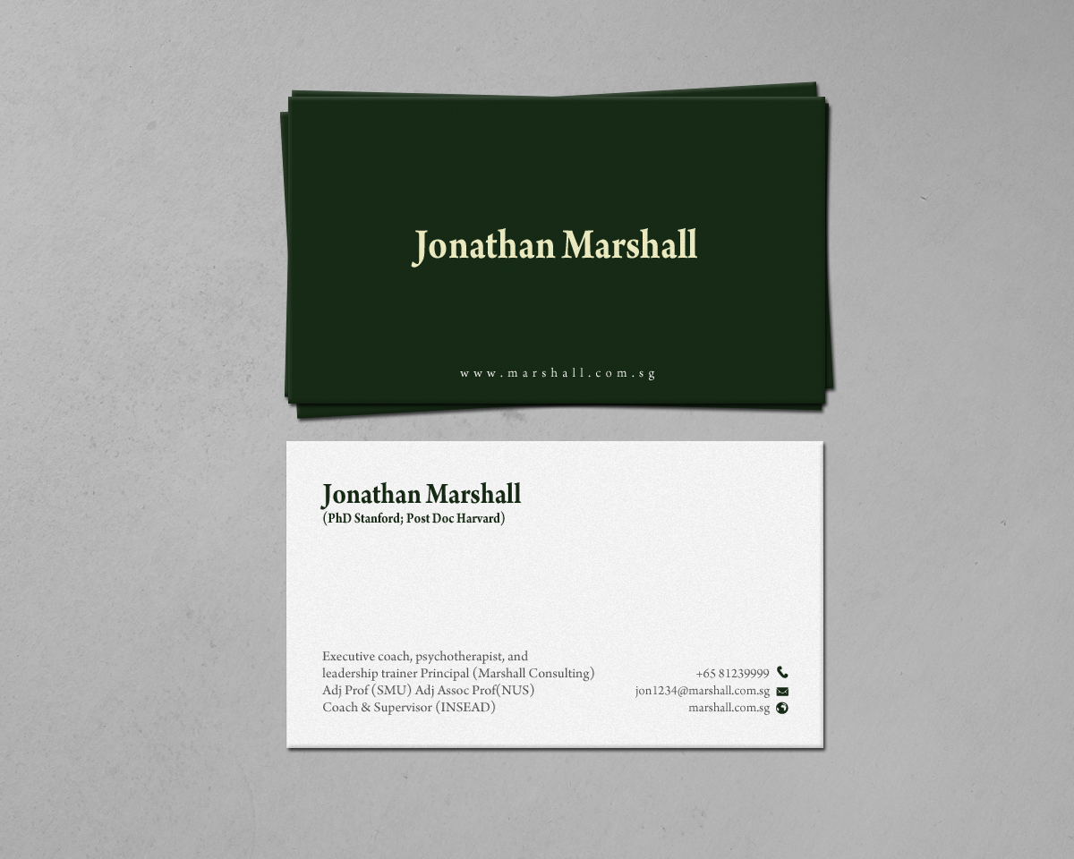 Business Card Design by chandrayaan.creative for Marshall Consulting Pte. Ltd. | Design #17315442