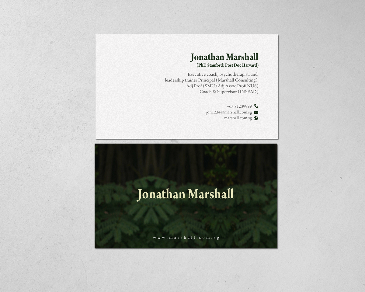 Business Card Design by chandrayaan.creative for Marshall Consulting Pte. Ltd. | Design #17326165