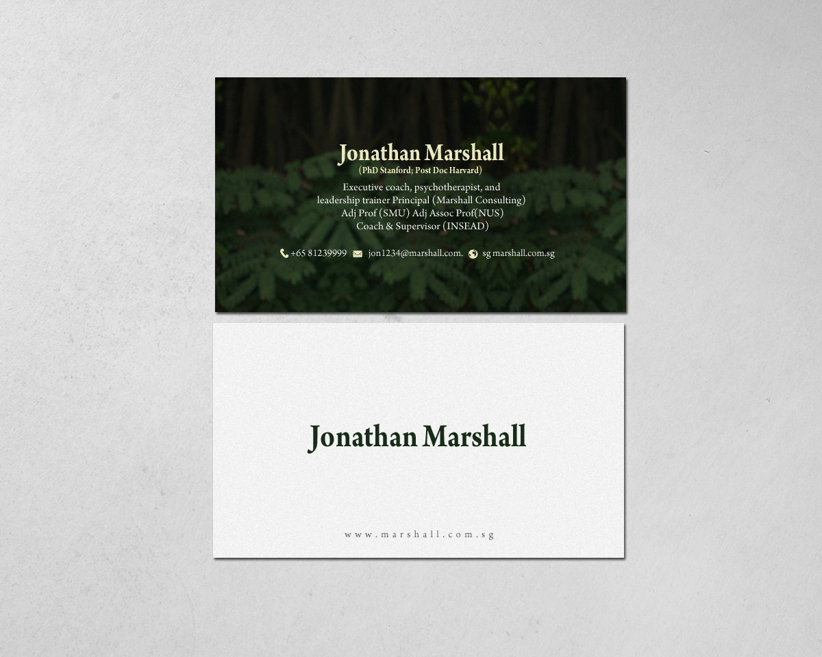 Business Card Design by chandrayaan.creative for Marshall Consulting Pte. Ltd. | Design #17326166