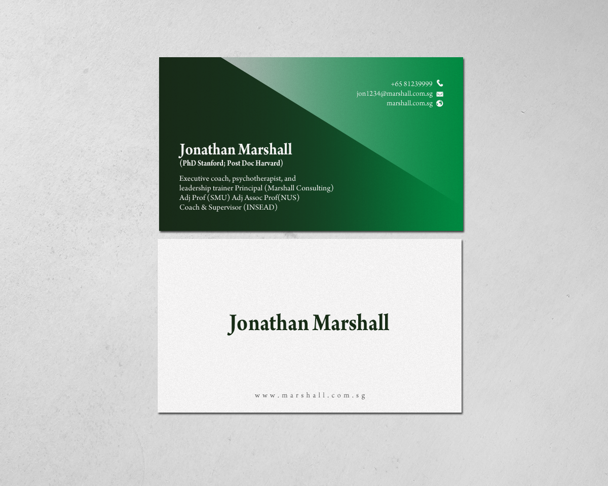 Business Card Design by chandrayaan.creative for Marshall Consulting Pte. Ltd. | Design #17326168
