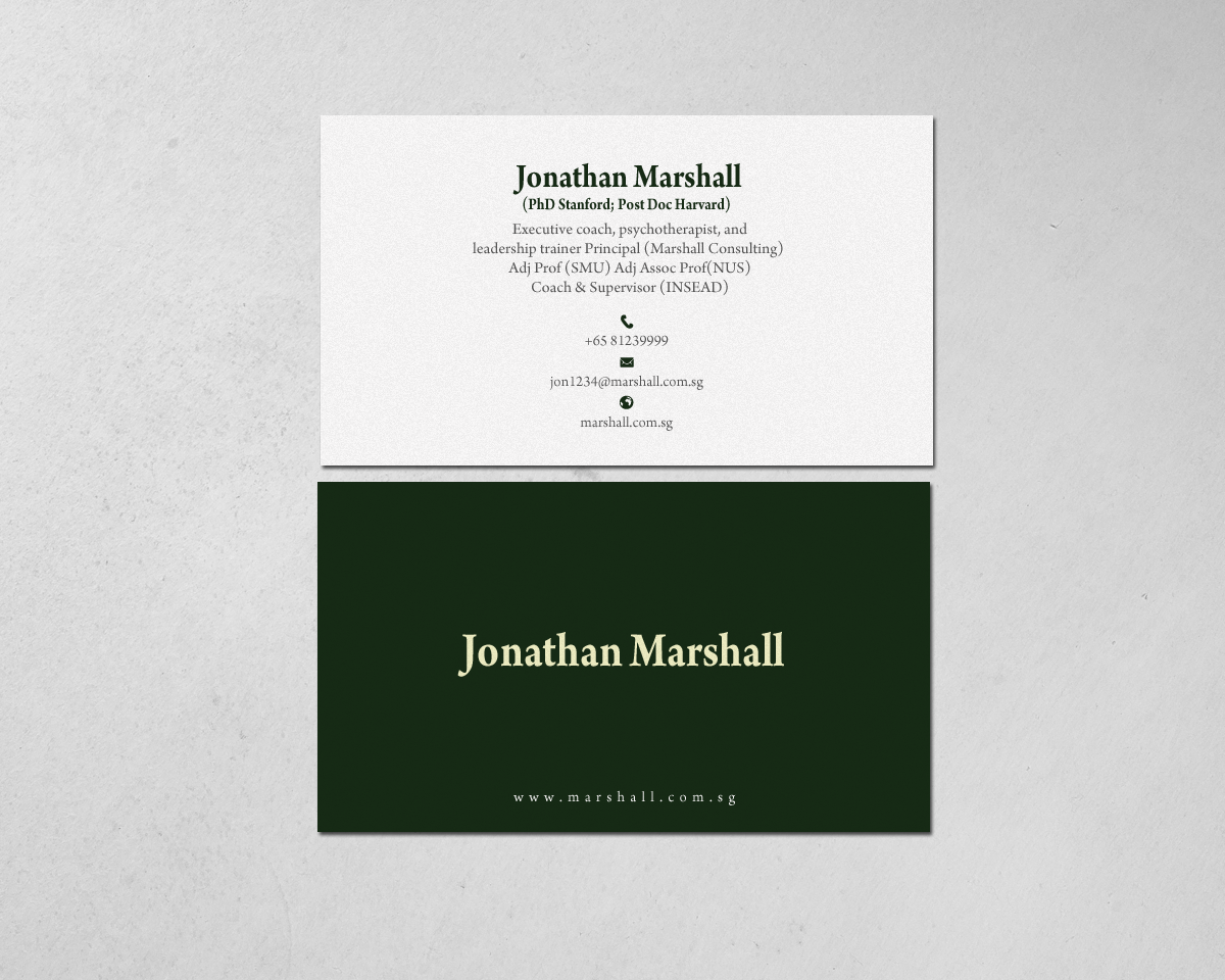 Business Card Design by chandrayaan.creative for Marshall Consulting Pte. Ltd. | Design #17326169