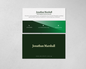 Diseño de Tarjeta de Presentación por chandrayaan.creative para Marshall Consulting Pte. Ltd. | Diseño: #17326302