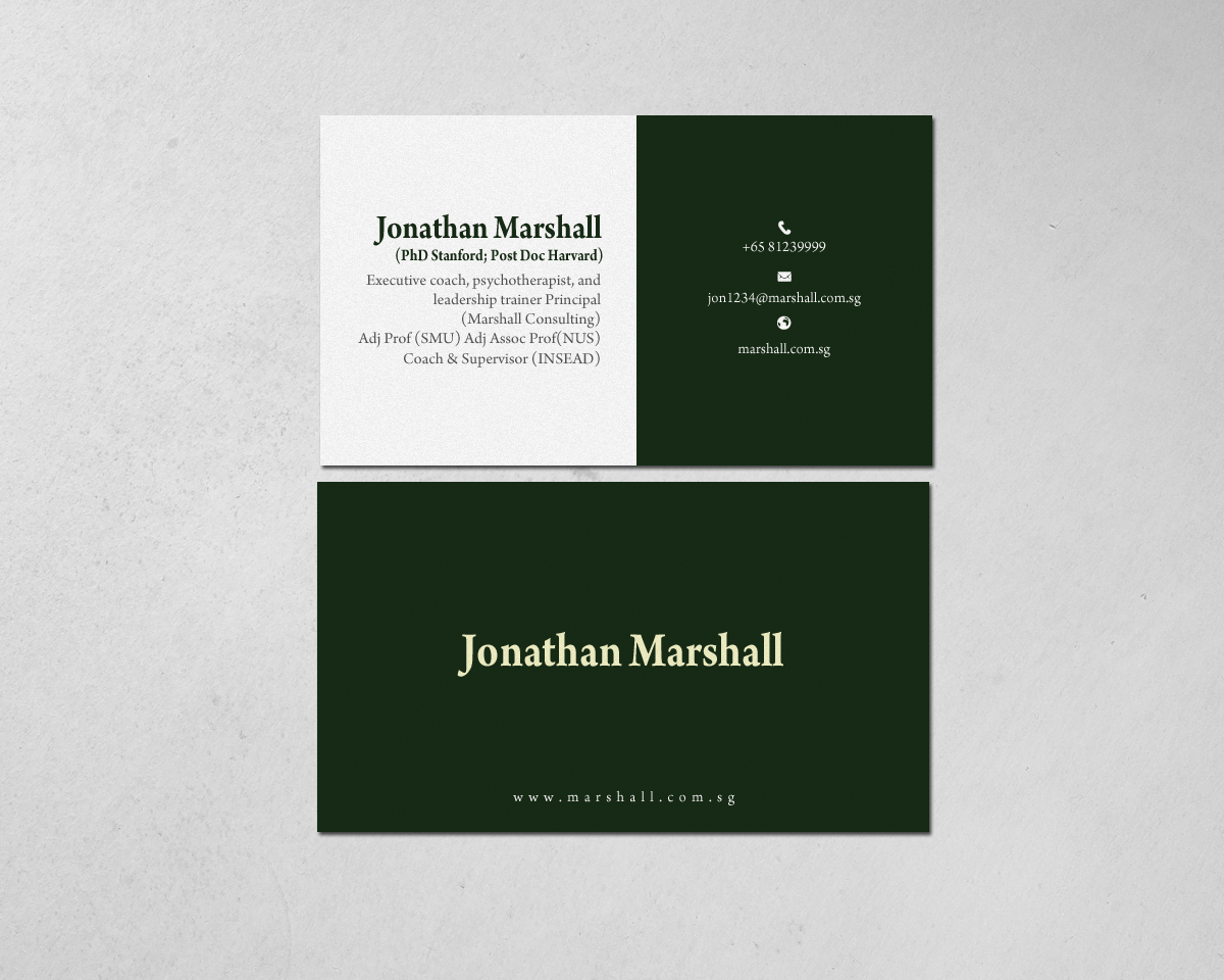 Business Card Design by chandrayaan.creative for Marshall Consulting Pte. Ltd. | Design #17326304