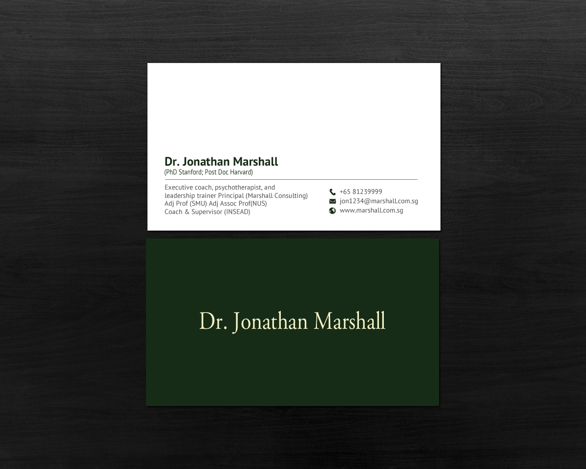 Business Card Design by chandrayaan.creative for Marshall Consulting Pte. Ltd. | Design #17326768