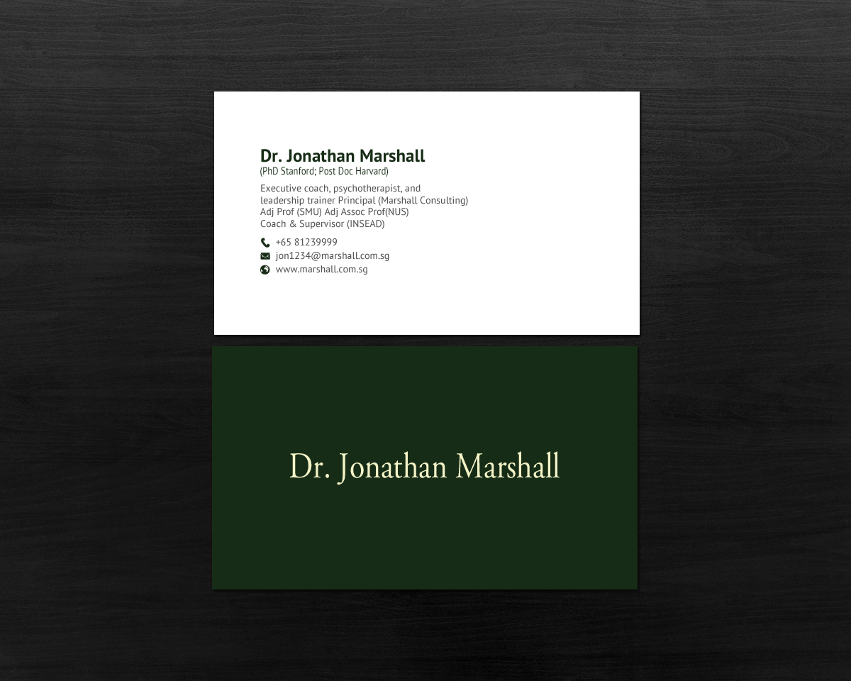 Business Card Design by chandrayaan.creative for Marshall Consulting Pte. Ltd. | Design #17326770
