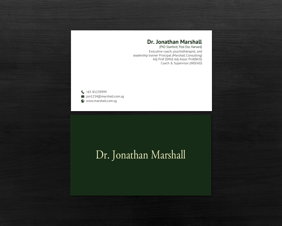 Business Card Design by chandrayaan.creative for Marshall Consulting Pte. Ltd. | Design #17326772