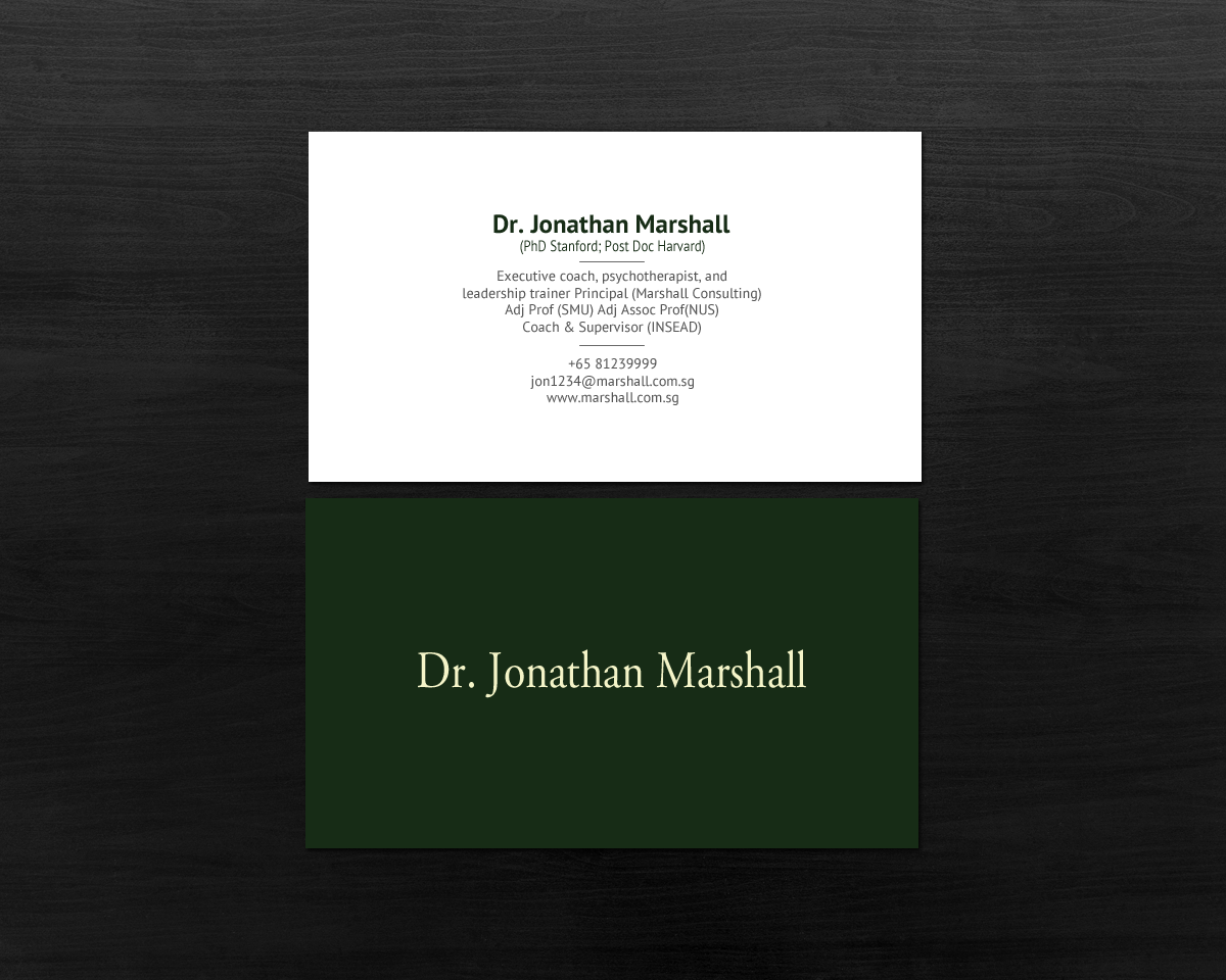 Business Card Design by chandrayaan.creative for Marshall Consulting Pte. Ltd. | Design #17326773
