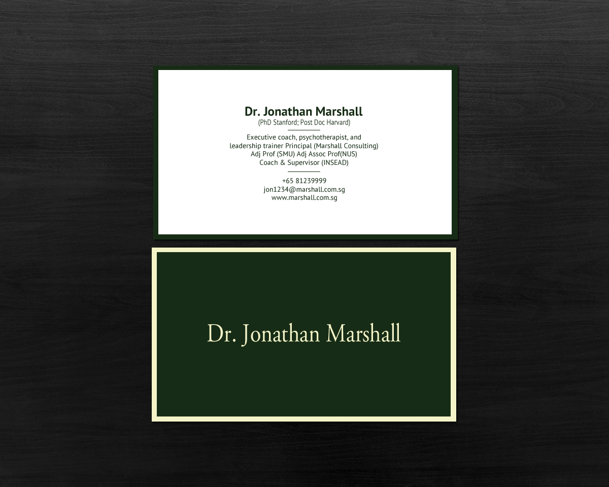 Business Card Design by chandrayaan.creative for Marshall Consulting Pte. Ltd. | Design #17326859