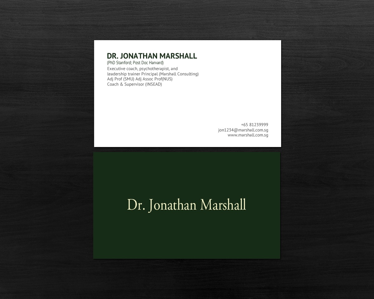 Business Card Design by chandrayaan.creative for Marshall Consulting Pte. Ltd. | Design #17326898