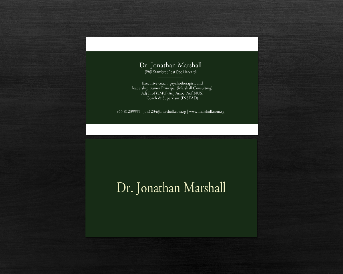 Business Card Design by chandrayaan.creative for Marshall Consulting Pte. Ltd. | Design #17336498