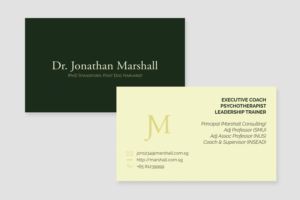 Business Card Design by Joyce T for Marshall Consulting Pte. Ltd. | Design: #17308586