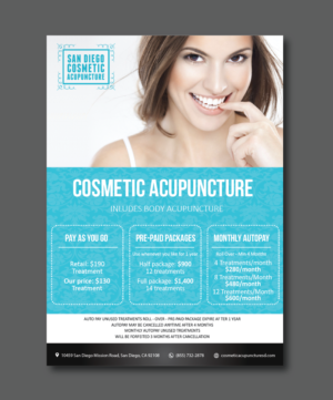 Diseño de Impresos por alex989 para San Diego Cosmetic Acupuncture | Diseño: #17294910