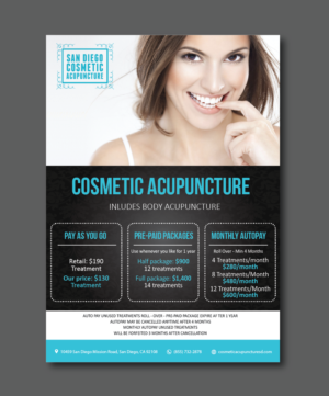 Diseño de Impresos por alex989 para San Diego Cosmetic Acupuncture | Diseño: #17294911