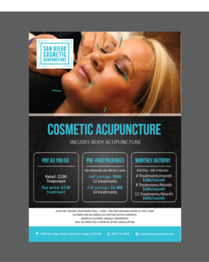 Diseño de Impresos por alex989 para San Diego Cosmetic Acupuncture | Diseño: #17315549